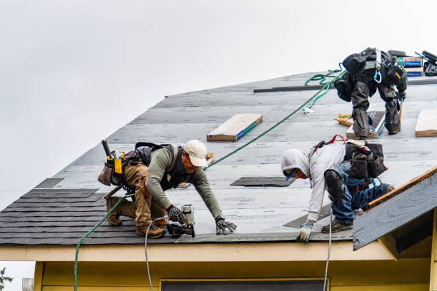 Professional Roof Installation technician working in Arona, PA